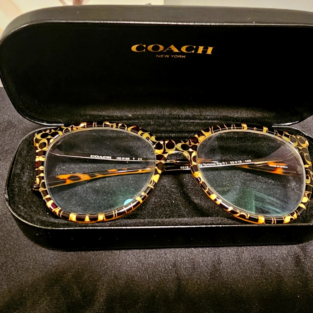 Authentic Black and Gold Coach glasses